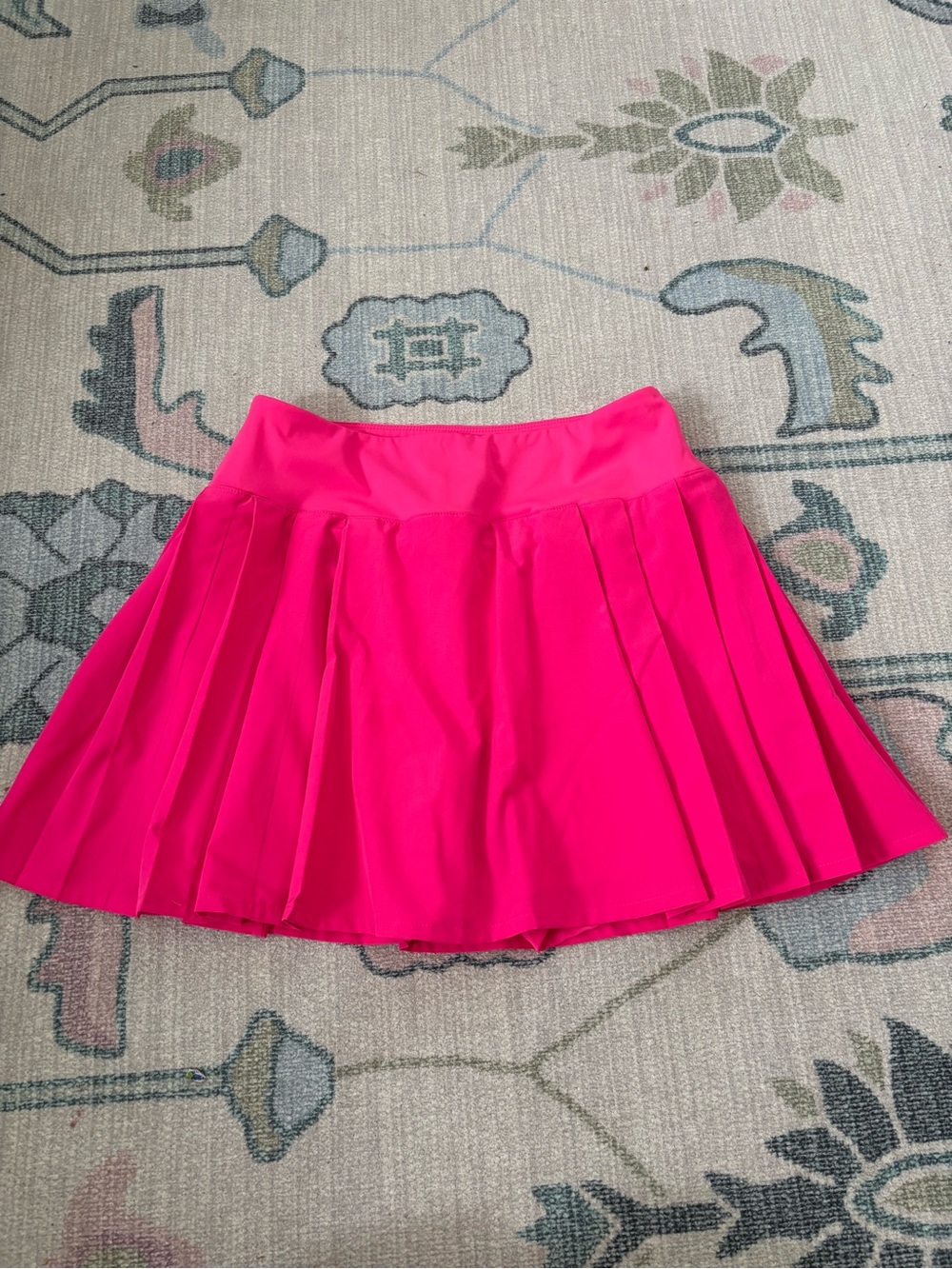Addison Bay Sport Light 15in Baseline Skirt Bright Pink Pleated Tennis Skort